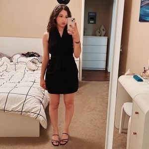 Aritzia Wilfred Sabine Black Dress